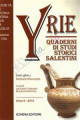 Link a Oria: Presentazione di Yrie. Quaderni di studi storici salentini