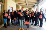 I ragazzi dell'Istituto Tecnico Commerciale per il Turismo di Oria