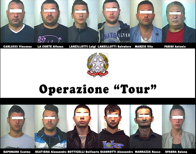Rub semiconductor Month 14 arresti per droga, i nomi e i dettagli dell'indagine "Tour" - Oria.info