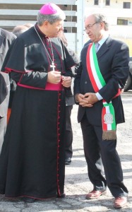 Il vescovo Pisanello e il sindaco Pomarico