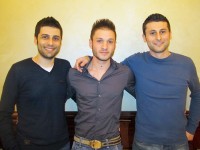 I tre vincitori del Bando "Principi Attivi 2012" e promotori del Paratorneo dei Rioni: Federico Farina, Antonio Carbone e Stefano Papadakis