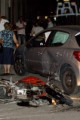 Link a Oria: Moto contro auto in pieno centro, due feriti