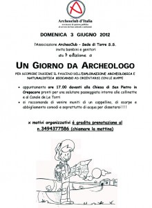 Un giorno da archeologo - Archeoclub Torre Santa Susanna